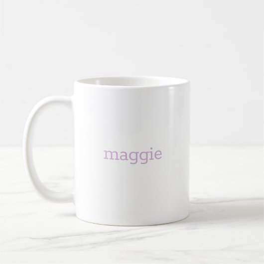 Initiale florale Monogramm Kaffeetasse (Links)