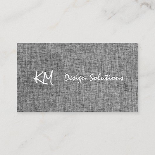 Initiale | Hintergrund der grauen Textur Visitenkarte (Vorderseite)
