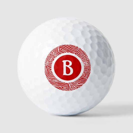 Initiale in Rot Golfball (Vorderseite)