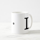 Initiale L Classic Tasse Monogramm, 11 oz (VorderseiteRechts)