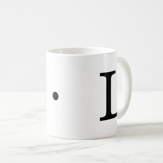 Initiale L Classic Tasse Monogramm, 11 oz (VorderseiteRechts)