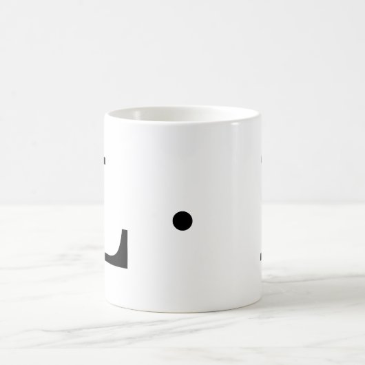 Initiale L Classic Tasse Monogramm, 11 oz (Mittel)