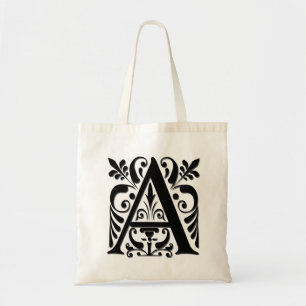 Initiale Monogramm - Papier geschnittener Stil Tragetasche