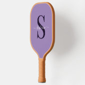 Initiale niedliche Lila Monogramm + Name Pickleball Schläger (Links)