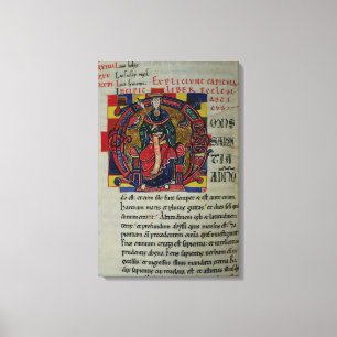 Initiale "O" Frau 2 fol.8 Historiated eine Feige Leinwanddruck