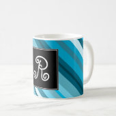 Initiale + Ozean-Inspirierte Kaffeetasse (VorderseiteRechts)