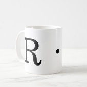 Initiale R Classic Tasse Monogramm, 11 oz (Vorderseite Links)