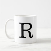 Initiale R Classic Tasse Monogramm, 11 oz (Links)