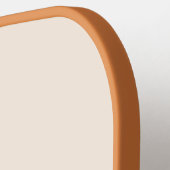 Initiale rosa und orangefarbene Retro-Typografie Pickleball Schläger (Linke Seite)