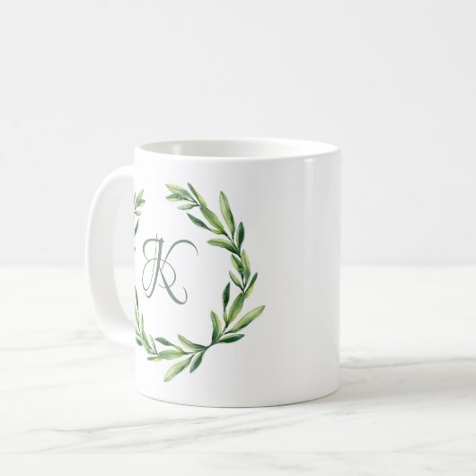 Initiale Tasse der Personalisierten Monogrammflora (Vorderseite Links)