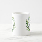 Initiale Tasse der Personalisierten Monogrammflora (Mittel)