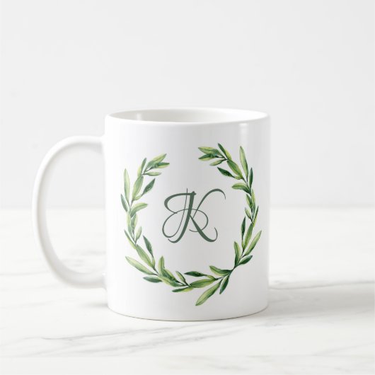 Initiale Tasse der Personalisierten Monogrammflora (Links)