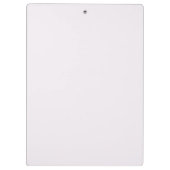 Initiale Zwischenablage mit Personalisiert rosa Mo Klemmbrett (Rückseite)