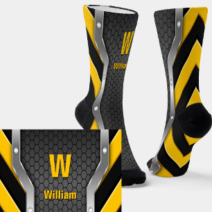 Initialen ändern, Name hinzufügen (löschen), Gelbe Socken