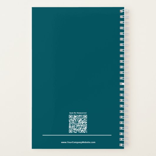 Initialen Aquamarin Empowerment Ihrer Leidenschaft Notizblock (Rückseite)