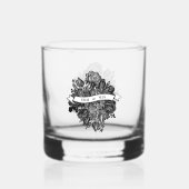 Initialen der Bräune und der Groom Monogram, Schwa Whiskyglas (Vorderseite)