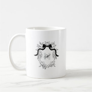 Initialen der Coquette-Bow-Bezeichnung für das Vin Kaffeetasse