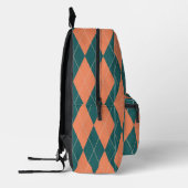 Initialen der gedruckten Monogramme der orangefarb Bedruckter Rucksack (Links)