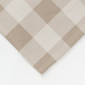 Initialen der Karierten Foliage Monogram Herbst Ta Fleecedecke (Ecke)