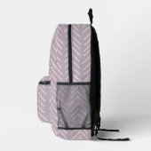 Initialen der niedlichen Lila geometrischen Pfeile Bedruckter Rucksack (Rechts)