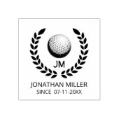 Initialen der personalisierten Golf Ball Monogram Gummistempel (Prägung)