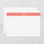 Initialen der Personalisierten Monogrammbezeichnun Mitteilungskarte (Vorne/Hinten)