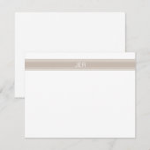 Initialen der Personalisierten Monogrammnamen von  Mitteilungskarte (Vorne/Hinten)