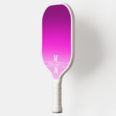 Initialen der rosa Streifen Pickleball Schläger (Links)