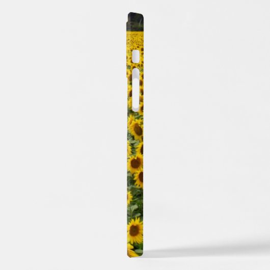 Initialen der Sonnenblumenfelder iPhone Hülle (Linke Seite)