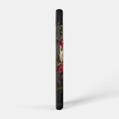 Initialen des Blumenschädels mit dem Pagan Monogra Samsung Galaxy Hülle (Rechte Seite)