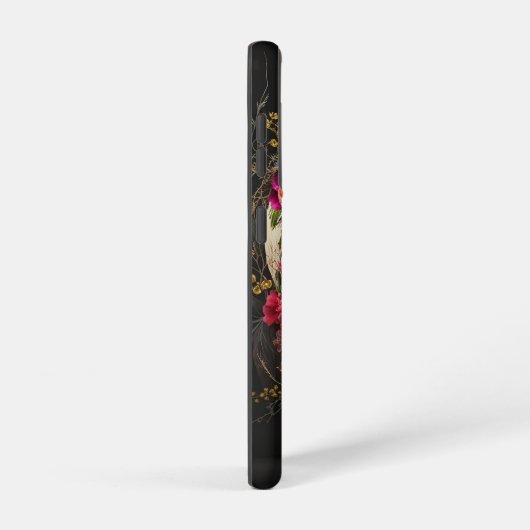 Initialen des Blumenschädels mit dem Pagan Monogra Samsung Galaxy Hülle (Rechte Seite)