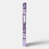 Initialen des Lila Glitzer Look Monogram Case-Mate iPhone Hülle (Rückseite / Rechts)