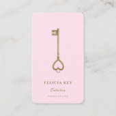 Initialen des modernen Real Anwesen Agent Visitenkarte (Vorderseite)