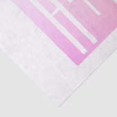 Initialen des Paares | Subtile Pink Gradation Seidenpapier (Ausschnitt)
