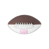 Initialen des Paares| Subtile rosa Gradation Football (Vorderseite)