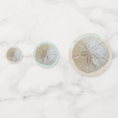 Initialen des Sand-Dollar-Monogramms Konfetti (Rückseiten)