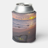 Initialen des Sonnenuntergangs "Cool Behalt" Dosenkühler (Kanne Rückseite)