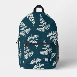 Initialen für das hübsche Blaue-Natur-Muster Bedruckter Rucksack