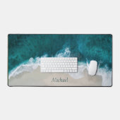 Initialen für die Blaue Küste Schreibtischunterlage (Tastatur & Maus)