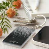 Initialen für die Mädchenbezeichnung in der Schwar Schlüsselanhänger (Vorderseite rechts)