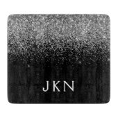 Initialen für die Mädchenbezeichnung in der Schwar Schneidebrett (Vorderseite)