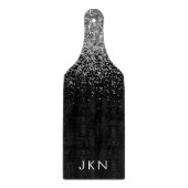 Initialen für die Mädchenbezeichnung in der Schwar Schneidebrett (Vorderseite)