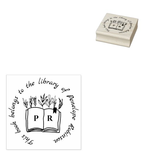 Initialen für einfachen Skript-Individuelle Name i Gummistempel (Stempel)