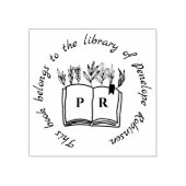 Initialen für einfachen Skript-Individuelle Name i Gummistempel (Prägung)