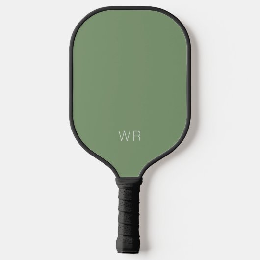Initialen für hellgrüne Monogramme Pickleball Schläger (Rückseite)