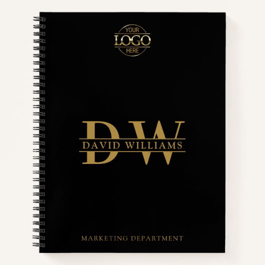 Initialen für kundenspezifische Firmenlogos und Br Notizblock (Vorderseite)