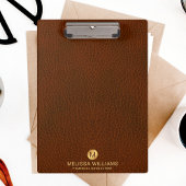 Initialen für Monogramme aus hochwertigem Grown Le Klemmbrett