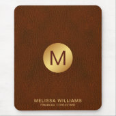 Initialen für Monogramme aus hochwertigem Grown Le Mousepad (Vorne)