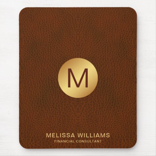 Initialen für Monogramme aus hochwertigem Grown Le Mousepad (Vorne)