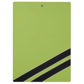 Initialen für schwarze und grüne Namen Klemmbrett (Rückseite)